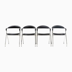 Chaises Saffa par Hans Eichenberger pour Dietiker, Suisse, 1980s, Set de 4