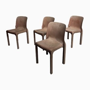Selene Stühle von Vico Magistretti, 4er Set