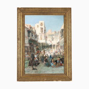 Jan Baptist Tetar van Elven, Landscape Painting, 19th-Century, Oil on Canvas, Framed