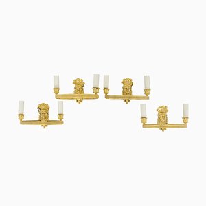 Wall Sconces in Bronze from Maison Baguès, 1900, Set of 4