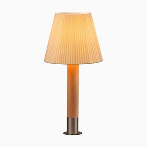 Nickel and Natural Basic M1 Table Lamp by Santiago Roqueta for Santa & Cole