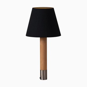 Lampe de Bureau Basic M1 en Nickel et Noir par Santiago Roqueta pour Santa & Cole