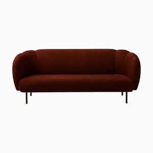 Nabuk Terra Caper 3 Seater Sofa with Stitches by Warm Nordic