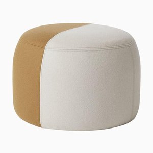Pearl Grey / Olive Dainty Pouf by Warm Nordic