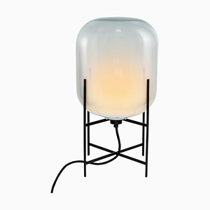 Small White Black Oda Table Lamp by Pulpo