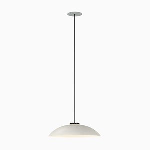 Small White Headhat Plate Pendant Lamp by Santa & Cole
