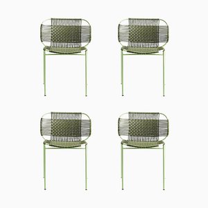 Olive Cielo Stacking Chair by Sebastian Herkner, Set of 4