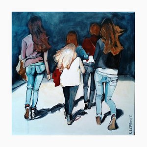 Carole Leprince, Shopping, 2020, Acrylic on Canvas