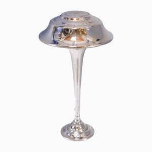 French Art Deco Table Lamp in Chrome, 1930s