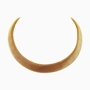 Collar artesanal de oro amarillo de 18 quilates