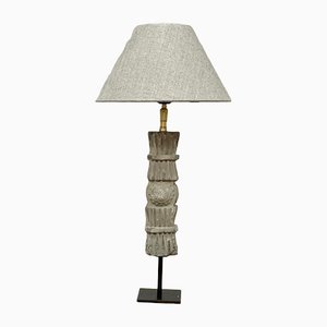 Sculptural Stone Table Lamp