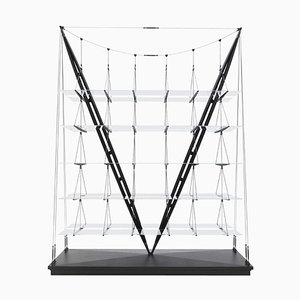 Black Stained Wood Veliero Bookcase by Franco Albini for Cassina