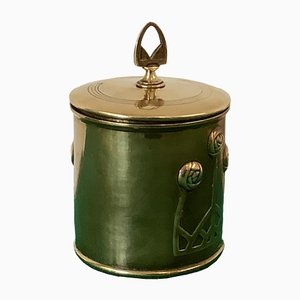Tea Caddy in Brass by Karl Deffner