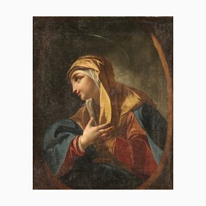 Italienischer Künstler, Darstellung des Heiligen, 18. Jh., Öl auf Leinwand, Gerahmt