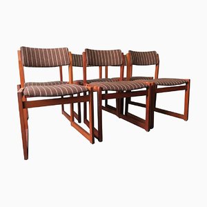 Danish Teak Dining Chairs With Leather Straps from KS Møbler, Set of 6