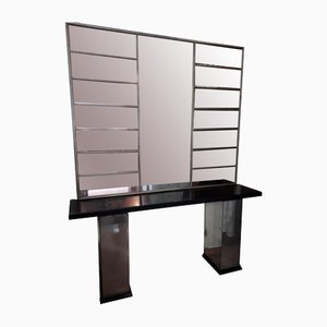 Console Table with Mirror, 1950s