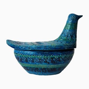 Scatola Colomba in ceramica di Aldo Londi per Bitossi