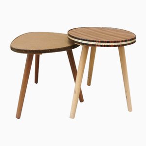 Portapiante in legno e formica, set di 2