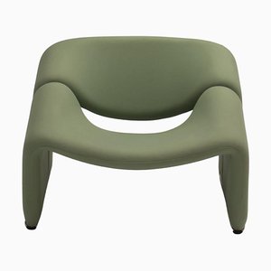 F598 Groovy Stühle mit hellgrünem Bezug von Pierre Paulin für Artifort