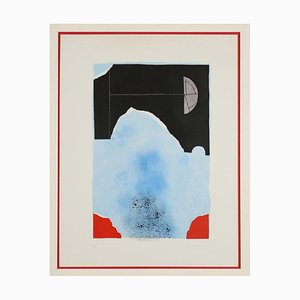 Giuseppe Santomaso, Composition Abstraite, 20ème Siècle, Lithographie, Encadré