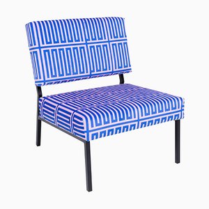 Elios Blue and Pink O2 Side Chair by Babel Brune