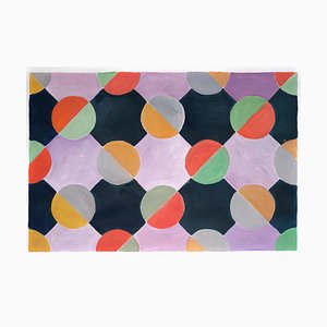Natalia Roman, New Chess Tiles, 2022, acrilico su carta da acquerello