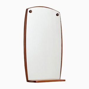 Specchio con cornice in teak