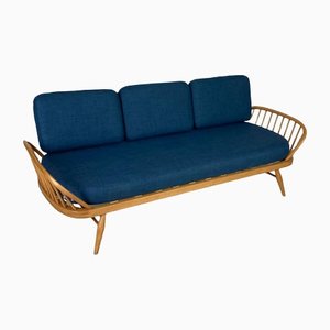 Vintage Ercol Studio Sofa in Hellblau & Blau von Lucian Ercolani