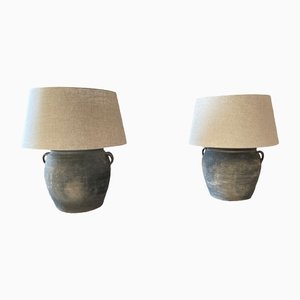 Table Lamp with Linen Lampshade