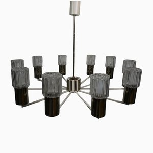 Space Age Deckenlampe mit Glasschirmen