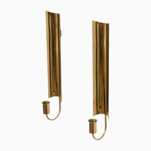 Reflex Brass Candle Holder by Pierre Forsell