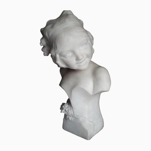 Statue Antique en Marbre Blanc