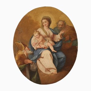 Madonna With Child, 18th-Century, Oil on Canvas, Framed