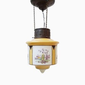 Art Deco Asian Motif Ceiling Lamp