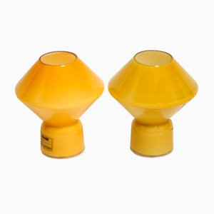 Conica Table Lamps in Murano Glass by Alessandro Mendini for Artemide, 1980s, Set of 2
