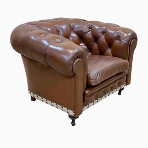 Chesterfield Chair in Leather, 1970s
