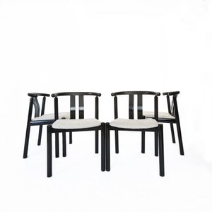 Vintage Dining Chairs by Peter Hvidt, Set of 4