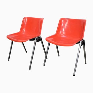 Stühle von Osvaldo Borsani für Tecno, 1970er, 2er Set