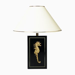 Mid-Century Seahorse Table Lamp in Brass from Massive, 1970s
