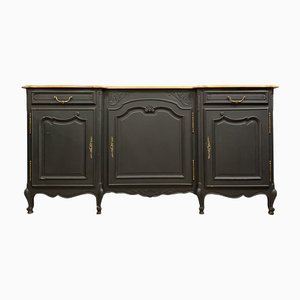 Louis XV Buffet in Lacquered and Natural Wood, 1930s