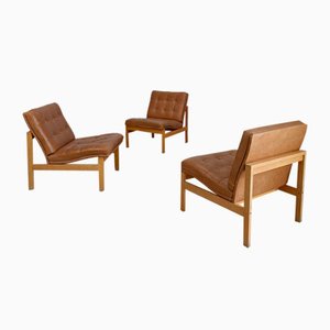 Chairs by Ole Gjerløv-Knudsen & Torben Lind for Cado / France & Son, 1960s, Set of 3