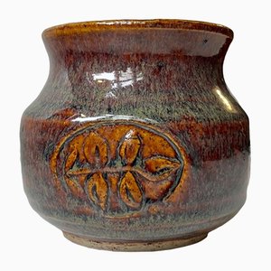 Danish Modern Glazed Stoneware Vase by Christian Ulrik Bertelsen, 1970s