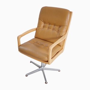 Fauteuil de Tir en Cuir par Eugen Schmidt pour Solo Form, 1960s