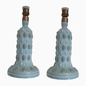 Lámparas de mesa españolas vintage de porcelana hechas a mano de Lladró. Juego de 2