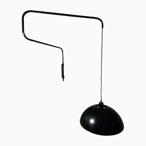 Wall Lamp in Gray Iron by Elio Martinelli for Martinelli Luce, 1970s