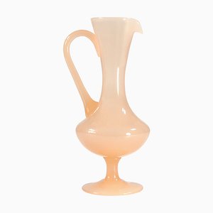 Italian Opaline Fiorentine Glass Vase, 1950s