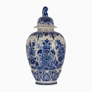 Niederländische Delftware Baluster Vase in Blau & Weiß von Royal Delft, 1900er