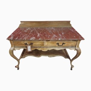 19th Century Serving Table with Marble Top