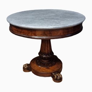 Empire Table in Walnut with Marble Top