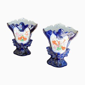 Vases en Porcelaine de Paris, France, 1860, Set de 2